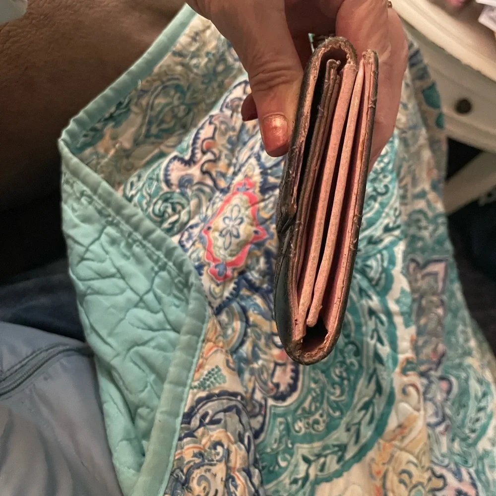 Christian Dior Vintage Black Quilted Continental Wallet